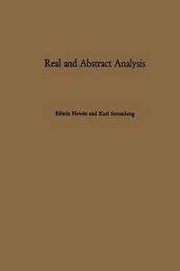 bokomslag Real and Abstract Analysis