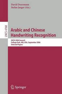 bokomslag Arabic and Chinese Handwriting Recognition