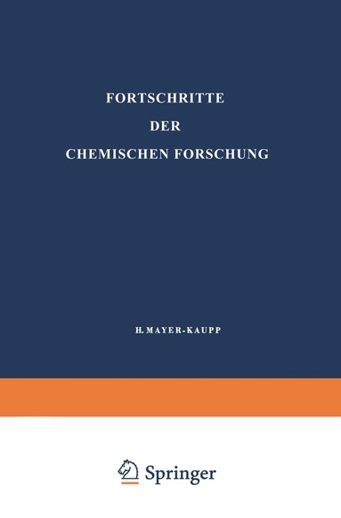F. G. Fischer, H. W. Kohlschütter, Kl. Schäfer, H. Mayer-Kaupp - Topics in Current Chemistry 2/1, Häftad
