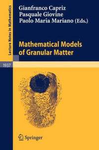bokomslag Mathematical Models of Granular Matter