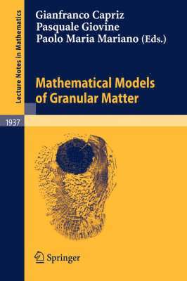 Mathematical Models of Granular Matter 1