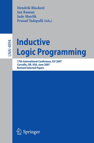 bokomslag Inductive Logic Programming