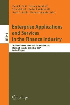 bokomslag Enterprise Applications and Services in the Finance Industry