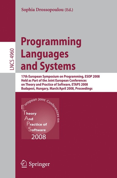 bokomslag Programming Languages and Systems