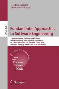 bokomslag Fundamental Approaches to Software Engineering