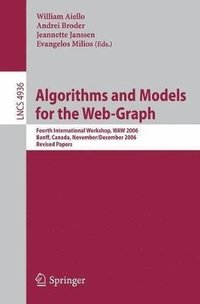 bokomslag Algorithms and Models for the Web-Graph