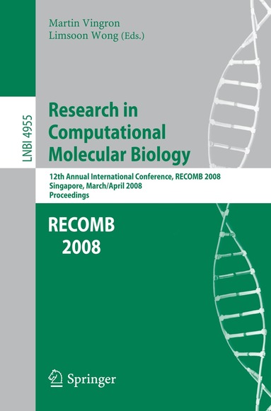 Martin Vingron, Limsoon Wong - Research in Computational Molecular Biology, Häftad