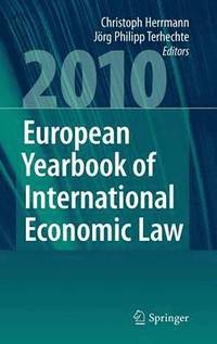 bokomslag European Yearbook of International Economic Law 2010