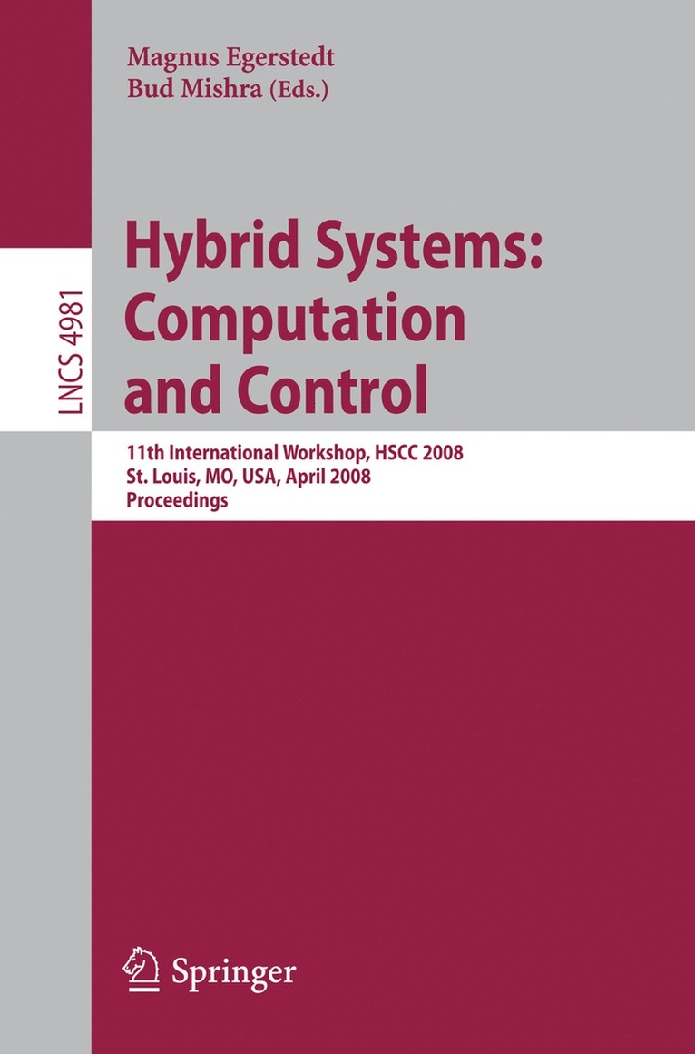 Magnus Egerstedt, Bud Mishra - Hybrid Systems: Computation and Control, Häftad