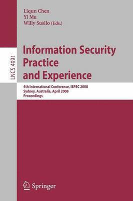 bokomslag Information Security Practice and Experience