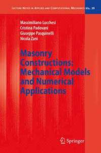 bokomslag Masonry Constructions: Mechanical Models and Numerical Applications