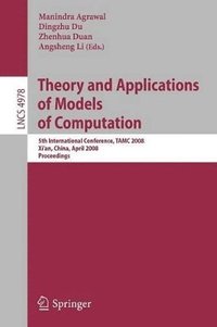 bokomslag Theory and Applications of Models of Computation