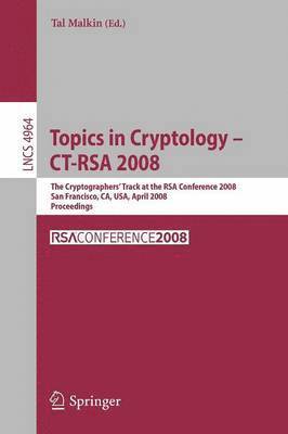 bokomslag Topics in Cryptology - CT-RSA 2008