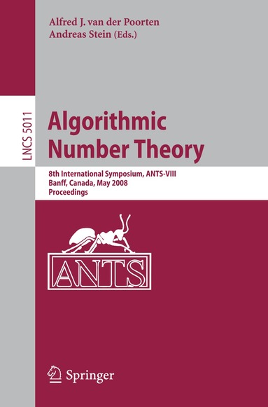 Alf J. van der Poorten, Andreas Stein - Algorithmic Number Theory, Häftad