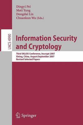 Information Security and Cryptology 1