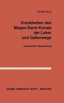 bokomslag Krankheiten des Magen-Darm-Kanals, der Leber und Gallenwege