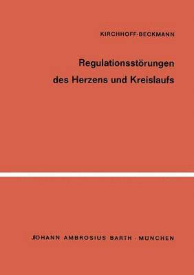 bokomslag Regulationsstrungen des Herzens und Kreislaufs