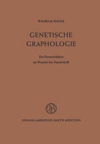 bokomslag Genetische Graphologie