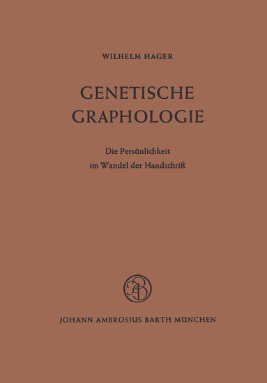 bokomslag Genetische Graphologie