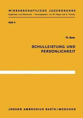 bokomslag Schulleistung und Persnlichkeit