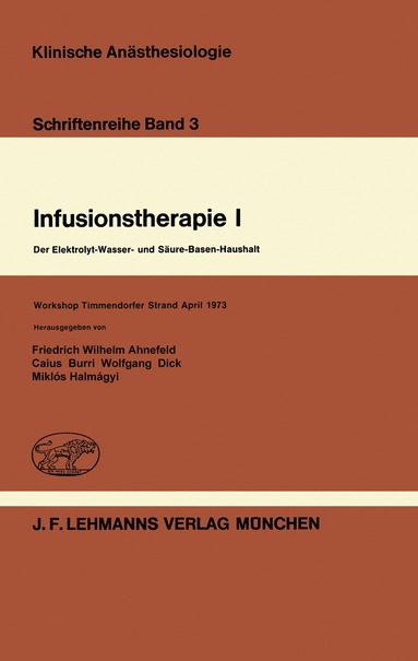 bokomslag Infusionstherapie I