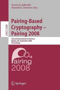 bokomslag Pairing-Based Cryptography - Pairing 2008
