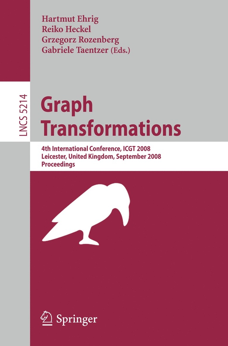 Hartmut Ehrig, Reiko Heckel, Grzegorz Rozenberg, Gabriele Taentzer - Graph Transformations, Häftad