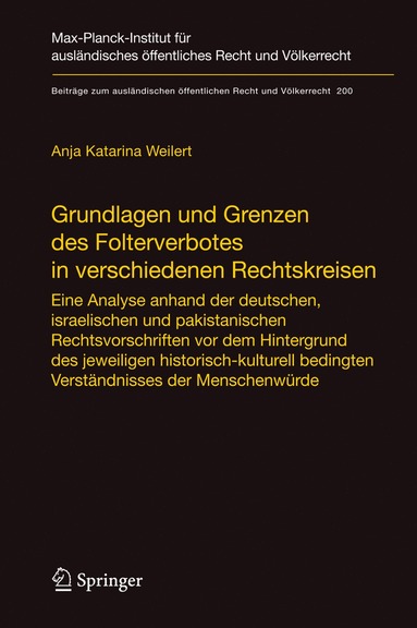 bokomslag Grundlagen und Grenzen des Folterverbotes in verschiedenen Rechtskreisen