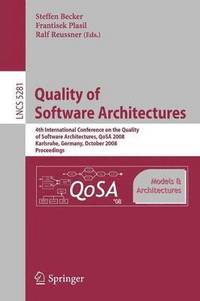 bokomslag Quality of Software Architectures Models and Architectures