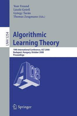 bokomslag Algorithmic Learning Theory