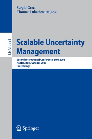 Sergio Greco - Scalable Uncertainty Management, Häftad
