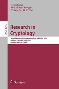 bokomslag Research in Cryptology