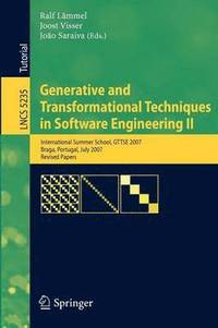 bokomslag Generative and Transformational Techniques in Software Engineering II