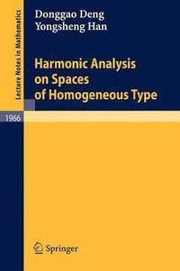 bokomslag Harmonic Analysis on Spaces of Homogeneous Type