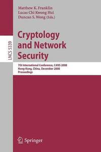 bokomslag Cryptology and Network Security