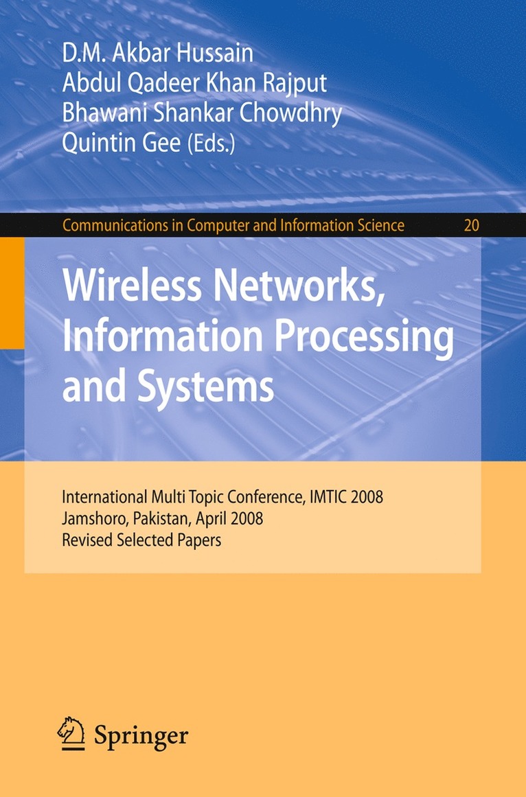 Wireless Networks Information Processing and Systems 1