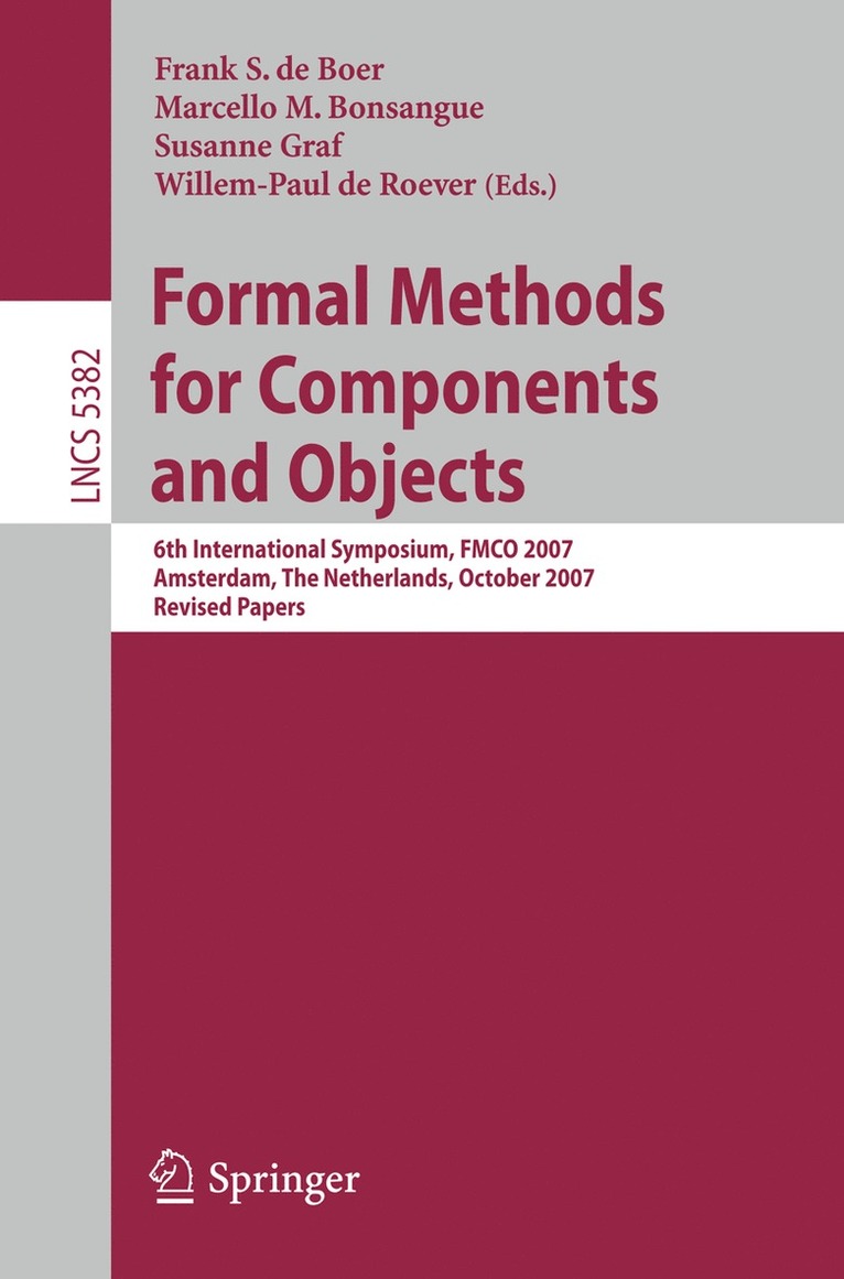 Formal Methods for Components and Objects 1