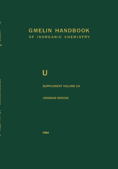 Dieter Vollath, Horst Wedemeyer - Uranium Dioxide, UO2, Preparation and Crystallographic Properties, Inbunden