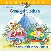 bokomslag LESEMAUS 205: 'Conni geht zelten' + 'Conni schläft im Kindergarten' Conni Doppelband