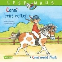 bokomslag LESEMAUS 206:  'Conni lernt reiten' + 'Conni macht Musik' Conni Doppelband