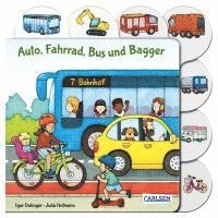 Auto, Fahrrad, Bus und Bagger, Kartonnage