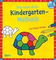 bokomslag Das neue, dicke Kindergarten-Malbuch: Mit farbigen Vorlagen und lustiger Fehlersuche