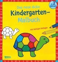 bokomslag Das neue, dicke Kindergarten-Malbuch: Mit farbigen Vorlagen und lustiger Fehlersuche