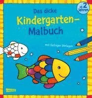 bokomslag Das dicke Kindergarten-Malbuch: Mit farbigen Vorlagen und lustiger Fehlersuche