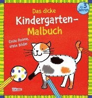bokomslag Das dicke Kindergarten-Malbuch: Erste Reime, erste Bilder