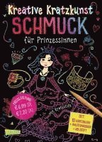 bokomslag Kreative Kratzkunst: Schmuck für Prinzessinnen: Set mit 10 Kratzbildern, Anleitungsbuch und Holzstift