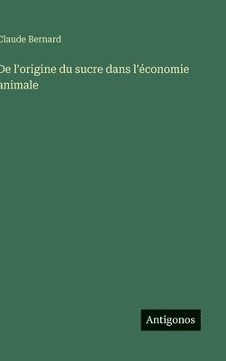 bokomslag De l'origine du sucre dans l'économie animale