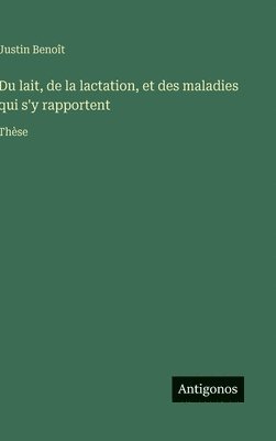 bokomslag Du lait, de la lactation, et des maladies qui s'y rapportent