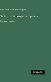 bokomslag Études d'ornithologie européenne