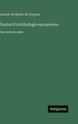 bokomslag Études d'ornithologie européenne